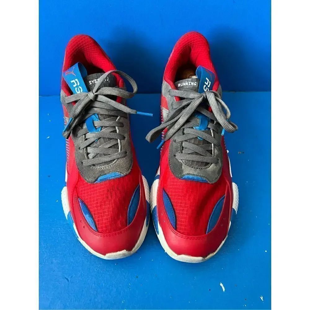 Puma RS-X Retro Men's Size 12 Red Steel Gray Indigo 371511-01 Running Shoe